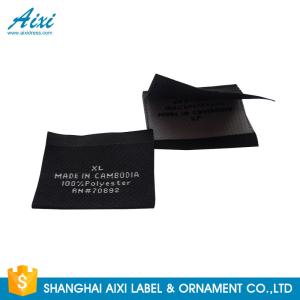 Wholesale Accessories Damask Clothing Label Tags , Custom Made Apparel Garment Woven Label from china suppliers