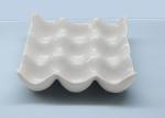 Solid Color Glazed Ceramic Egg Holder Tray , Ceramic Egg Crate For Fridge