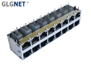 Wholesale 90° Angle Shielding Stacked RJ45 Connectors 2 x 8 Ports Side Entry from china suppliers