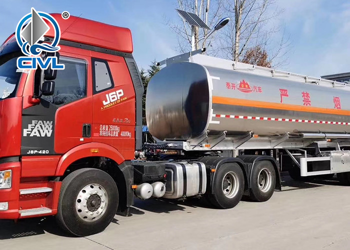 Howo 23000l Aviation Fuel Tank Trailer Oil Tanker Lorry With Pump And Pipe