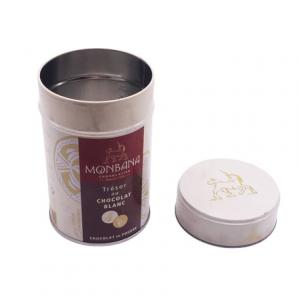 Wholesale Round Luxury Hot Cocoa Powder Tin Canister Packaging With 3D Embossing Logo from china suppliers