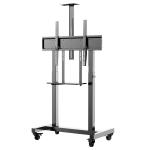 TV Floor Stand Mobile Stand Height Adjustable TV Cart Mount for Interactive