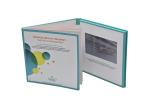 Golden Stamp LCD Video Book , Digital Promotional Video Brochure Business Gift