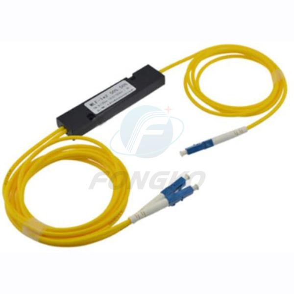 FTTH Singlemode 1x2 50/50 LC UPC ABS fiber optical splitter fbt coupler 1310nm