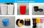 OEM 150ml 250g 500g cosmetic package PP Plastic Cosmetic Jars Facial Cream Jar