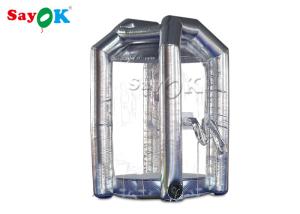 Wholesale Gray Cube Inflatable Grab Money Machine With Air Blower For Commercial from china suppliers
