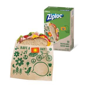Wholesale Costumizable Resealable Kraft Paper Bag For Food Takeaway With And Greaseproof Paper from china suppliers