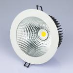 High CRI IP44 Fixed 15W COB LED Downlight 1800LM 0 - 10V Dimmable / Dali