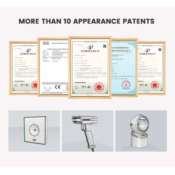 Circular Desktop Barcode Scanner 1d Qr 2d Barcode Full Code Support Cheap Sales With Free Oem Service