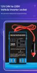 Universal Travel Charger 0.3KG Car Inverter Converter 1500W 12V/24V To 220V 50hz