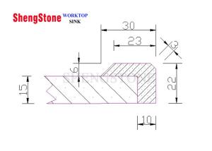 Wholesale High Temperature Resistant Worktop Edge Trims Epoxy Resin Material from china suppliers