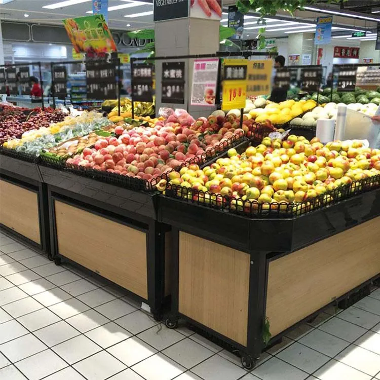Factory Customization New Fashion Design Dry fruit And Vegetable Display Rack Shelf for Foldable Metal Display Shelve