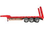 Strength Multi Flat Truck Low Flat/ Low Bed Semi-Trailer 70--100 Tons For Self