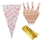 OPP Popcorn Sleeve Printed Food Bags , Pastry Icing Piping Cake Decorating Bags