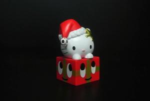 Christmas Style  Custom Plastic Toys Red Box 80 - 90 Degree PVC For Children