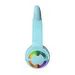 Flashing LED Cute Cat Ears Headphones Bluetooth Wireless Headset With Mic Kid