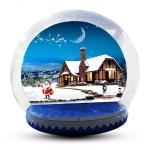Human Size Snowball Snow Globe / Giant Inflatable Christmas Globe For Festival