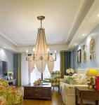 Long chandelier crystal decoration lamp hall lighting villa building spiral