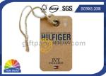 Logo Luxurious swing tag printing Eyelet custom hang tags for clothing / Apparel