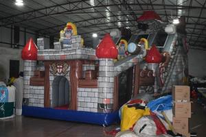 Wholesale Big Blow Up Guard Themed Castle Bouncy House , Waterproof PVC Fabric Inflatable Fun City from china suppliers
