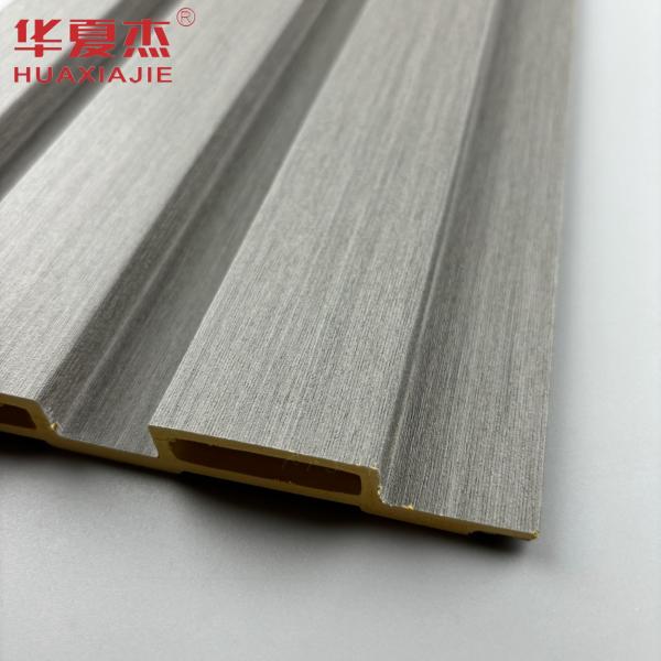 Wholesale Hot Sale Dark Grey Wpc Wall Panel Wood Grains Wpc Fluted Wpc Boards