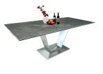 Stylish Stainless Dining Table Pavilion Use Luxury Brushed Stainless Pillar