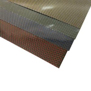 Wholesale High Toughness Kevlar Weave Carbon Fiber Sheet 0.3mm Thickness from china suppliers