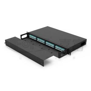 19 Inch 1U 96F MPO Fiber Patch Panel MPO / MTP Patch Panel