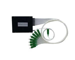Wholesale LC SC Connector PLC Fiber Optic Splitters 1x4 ABS Box Customized Fiber Length from china suppliers