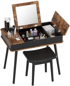 Wholesale NC Painting 80cm Length Dresser Table With Mirror And Stool from china suppliers