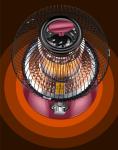 360 Degree Bird Cage Heater Desktop Household Silent Fast Heating Electric Fan