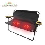 100 X 40.5 X 74cm 600D Waterproof Oxford Heated Folding Chair Garden Heat Chair