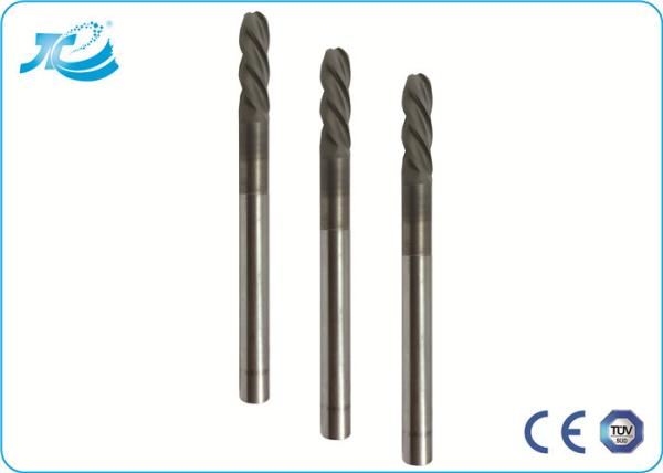 1mm 2mm 3mm Diameter 4 Flute End Mill for Stainless Steel / Roughing To