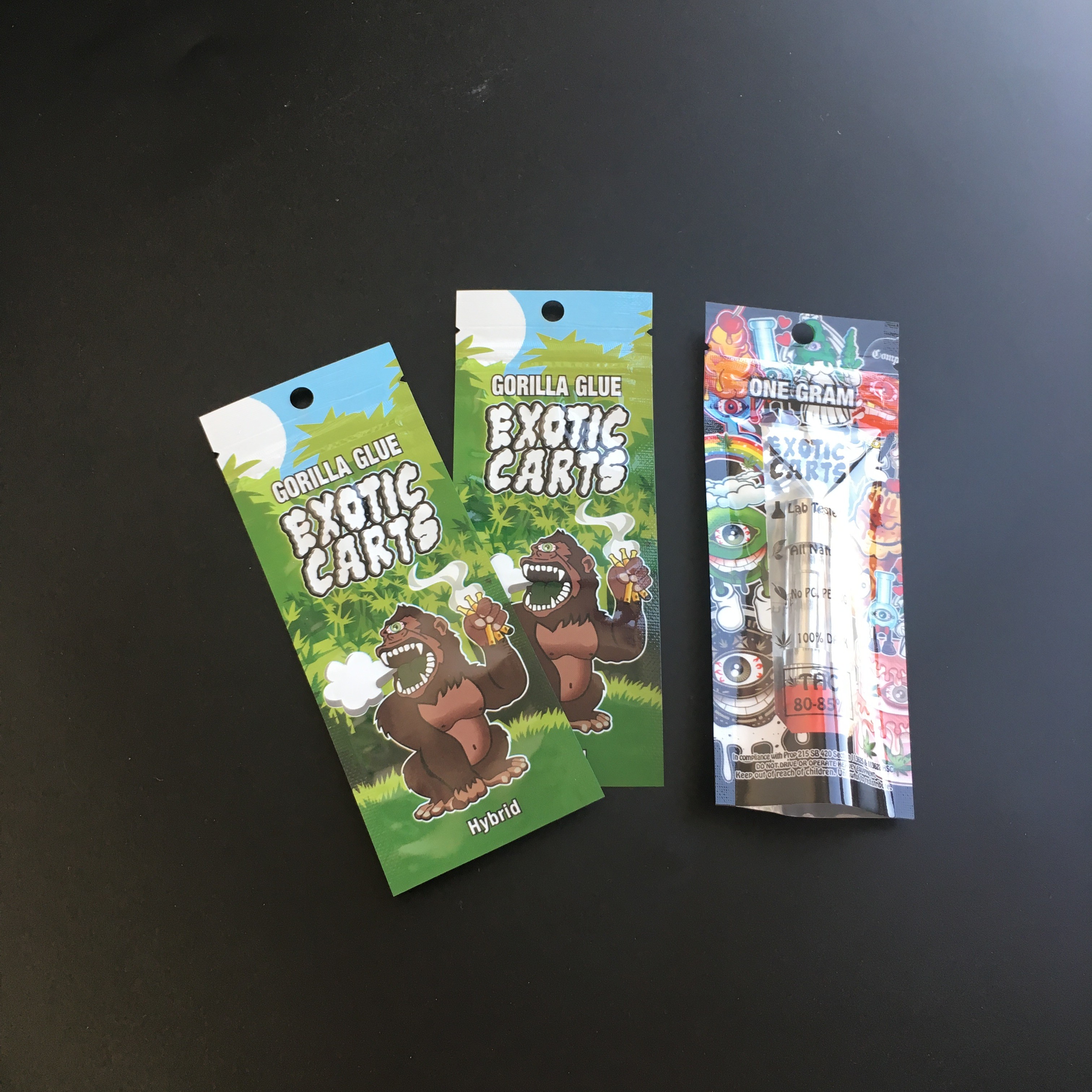 Mylar Foil Plastic Pouches Packaging Zipper Custom Printing For Cigar Tobacco Wrappers