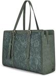 FOR WOMEN 15.6 INCH WORK TOTE BAGS PU LEATHER COMPUTER PURSE FOR BUSINESS OFFICE