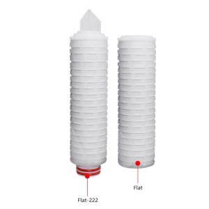 Wholesale 022/0.45/0.5 Micron 10 Inch PP Pleated Filter Cartridge Sterile Filtration Bacterial Interception Filter from china suppliers