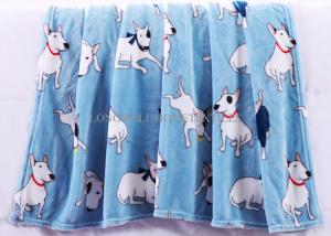 Wholesale Colorful Soft Rotary Printed Flannel Print Blanket Korean Style Cute Cartoon Pattern from china suppliers