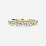 0.21 Carats Prong Seeting Lab Created Diamond Platinum Ring