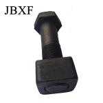 Black Oxide Excavator Bulldozer Loader Truck Track Bolts And Nuts / Metric Plow