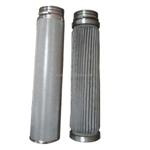 Wholesale High Precision 0.1-20um 304 Stainless Steel Sintered Mesh Filter Cartridge 40&quot; Length from china suppliers