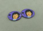 Eco Friendly Die Stamped Shopping Trolley Token Keyring With 1 Side Logo