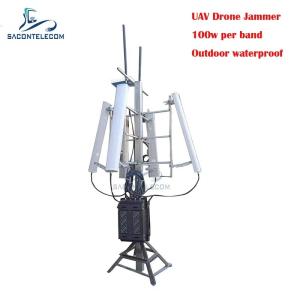 Wholesale 700w outdoor waterproof 3KM UAV Drone Signal Jammer GPS Signal Jammer Blocker from china suppliers