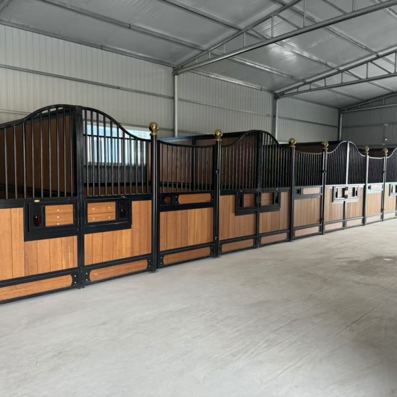 Long Lasting Farm Temporary Horse Stalls Prefabricated Equestrian Stable