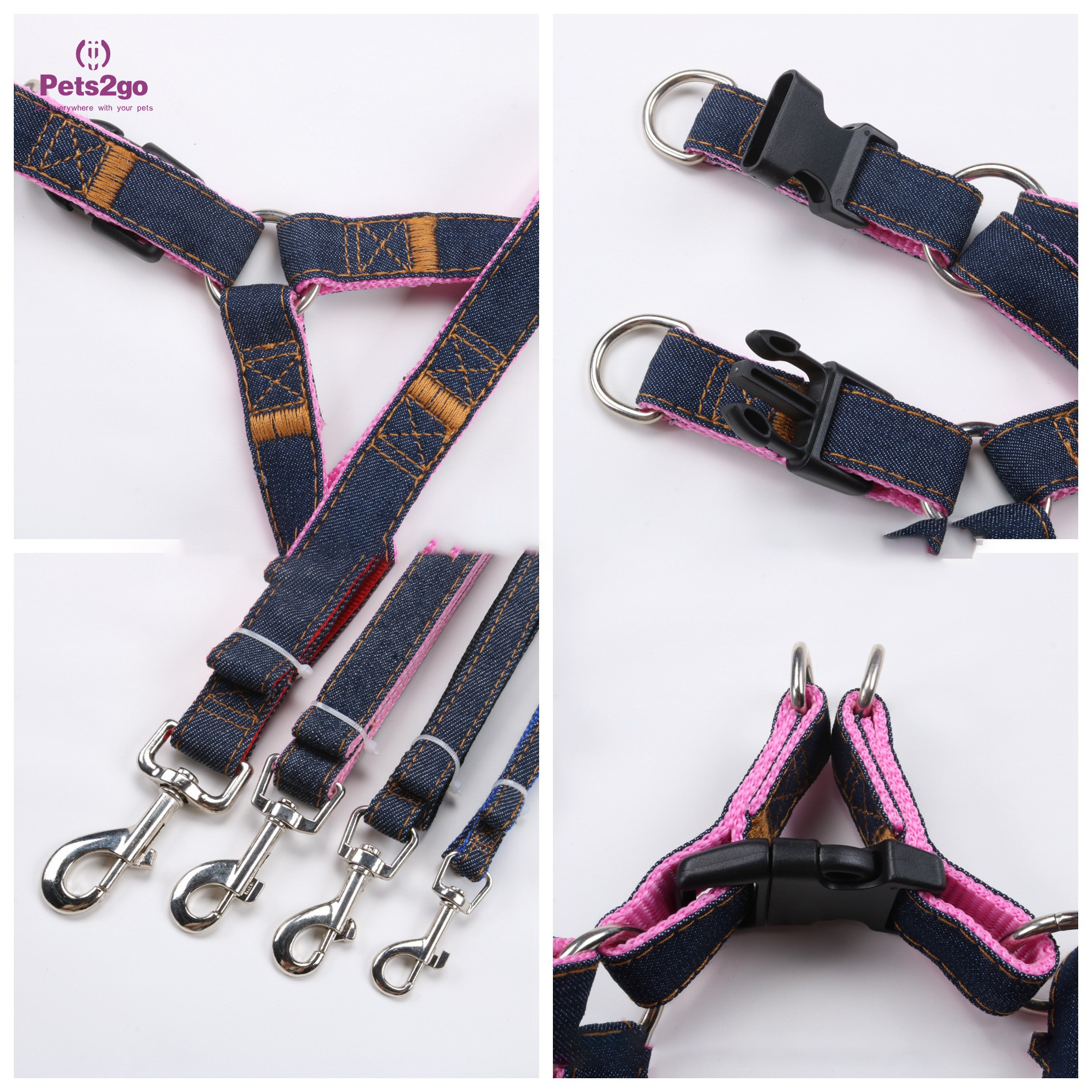 Dog Leash Puppy Collar And Leash Set 30m Retractable Dog Lead