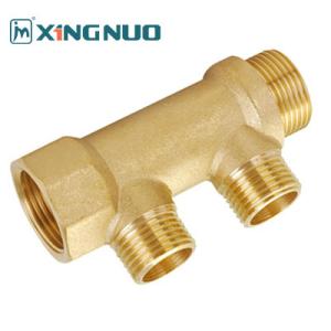 Wholesale Water Distributer Brass Manifold HVAC Pipe Fitting 200 PSI Max Pressure Forged With PTFE Seal from china suppliers