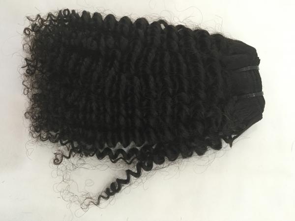 Quality 10a grade 16 inch peruvian curly unprocessed tangle free shedding free natural human hair extensions for sale