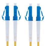 2 Core 3 Meter Single Mode Fiber Patch Cord SM LC LC Duplex 2.0mm Yellow