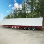 40ft 3 Axles Light Weight FRP Coating Insulation Box Truck Semi Trailer for Dry