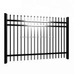 Decorative Galvanized Steel Wrought Iron Fence with Hot Dipped Powder Coated