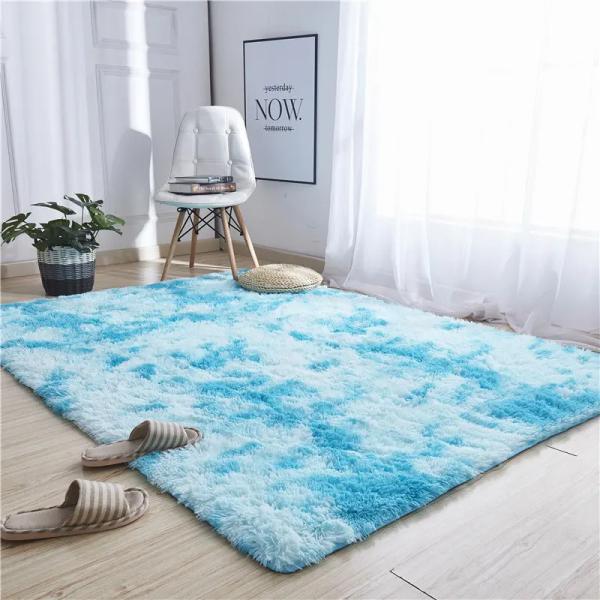 Modern Mixed Islamic Color Polyester Shaggy Bedroom Home Decorative Rug for